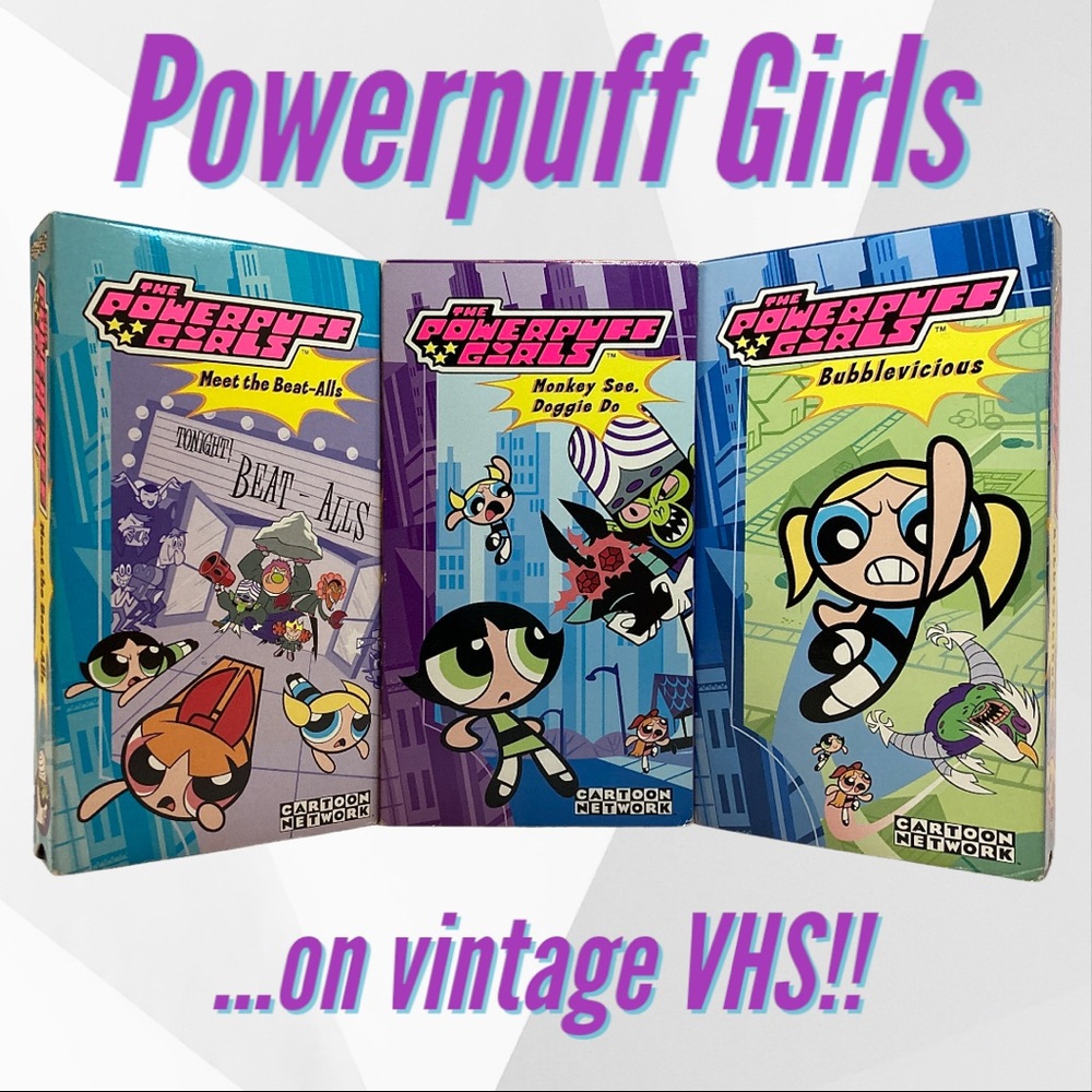 Powerpuff Girls VHS tape set